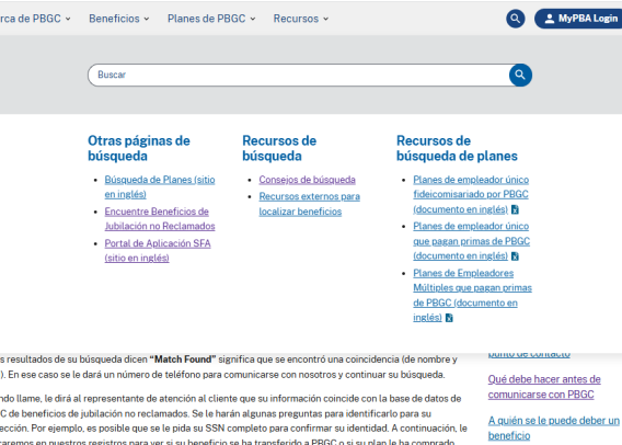 Funciones de búsqueda mejoradas